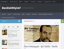 Tablet Screenshot of bendelimiyim.com